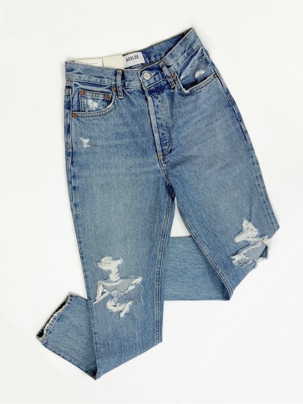 NWT • AGOLDE Fen High Rise Straight Leg Jeans - Picture 8 of 11